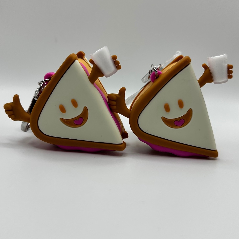 Bath & Body Works PB&J Sandwich Buddy Keychain and Sanitizer Holder